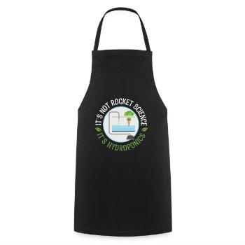 Hydrophonics Farmer Horticulture Agriculture - Cooking Apron - black - Front - AI Model Male 185 dark (185cm)