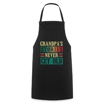 Meilleur grand-père de tous les temps, grand-père, Gramps, - Tablier de cuisine - noir - Devant - AI Model Male 185 dark (185cm)