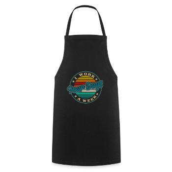 Job Profession Work Four-day week Office - Cooking Apron - black - Front - AI Model Male 185 dark (185cm)