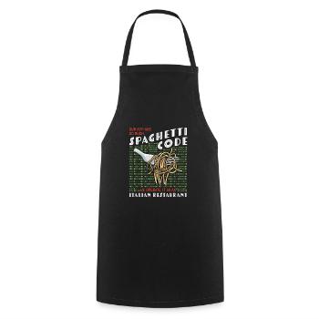 Computer programming - Cooking Apron - black - Front - AI Model Male 185 dark (185cm)