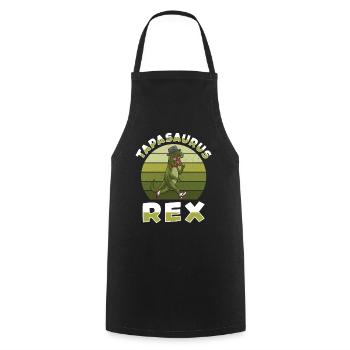 Tapasaurus rex Dinosaure T-rex Tyrannosaurus rex - Tablier de cuisine - noir - Devant - AI Model Male 185 dark (185cm)