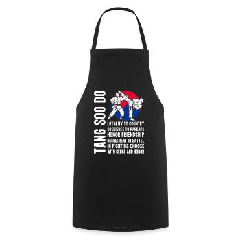 Tang so Do Gift - Cooking Apron - black - Front - AI Model Male 185 dark (185cm)
