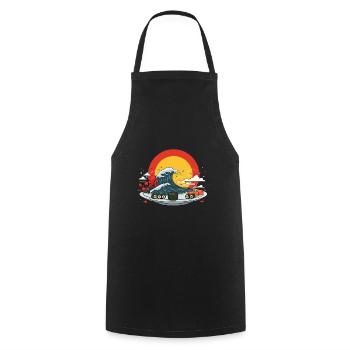 Japanisches Essen Ich liebe Sushi Liebhaber Nigiri - Kochschürze - Schwarz - Vorne - AI Model Male 185 dark (185cm)