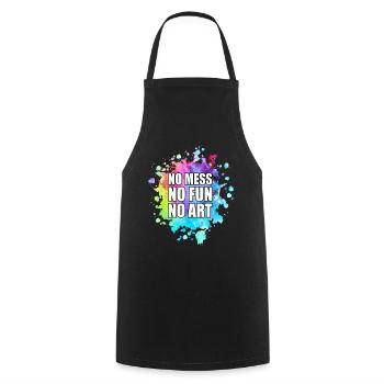 Peintre Toile Liquide Peinture Art Peinture - Tablier de cuisine - noir - Devant - AI Model Male 185 dark (185cm)