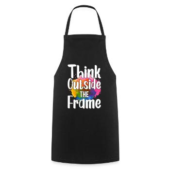 Peintre Toile Liquide Peinture Art Peinture - Tablier de cuisine - noir - Devant - AI Model Male 185 dark (185cm)