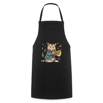 Mellophonist Musical Instrument Mellophone Player - Cooking Apron - black - Front - AI Model Male 185 dark (185cm)