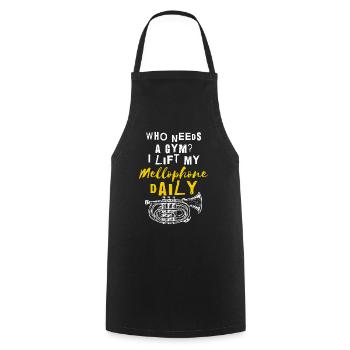 Mellophonist, Musical Instrument Orchestra, - Cooking Apron - black - Front - AI Model Male 185 dark (185cm)
