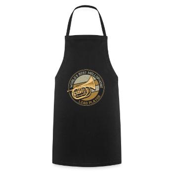 Mellophonist, Musical Instrument Orchestra, - Cooking Apron - black - Front - AI Model Male 185 dark (185cm)