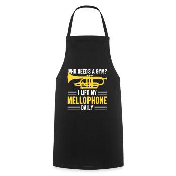 Mellophonist, Musical Instrument Orchestra, - Cooking Apron - black - Front - AI Model Male 185 dark (185cm)