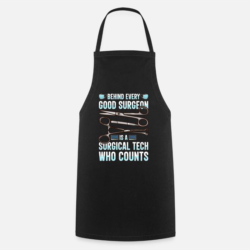Scrub Tech Technicien chirurgical Technologue chirurgical - Tablier de cuisine - noir