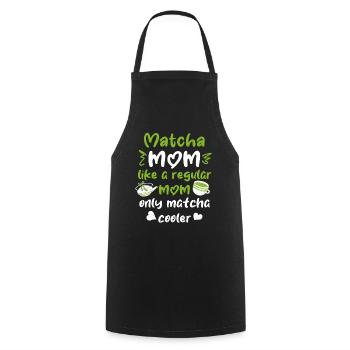 Grüntee-Liebhaber Japanischer Matcha-Latte-Drink - Kochschürze - Schwarz - Vorne - AI Model Male 185 dark (185cm)