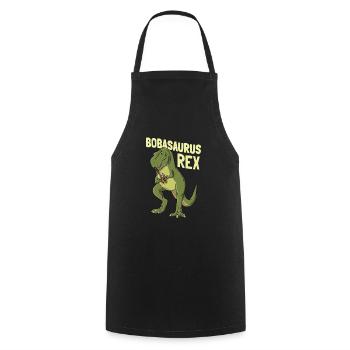 Bubble Tea Drink Pearl Milk Tea Lover Kawaii Boba - Cooking Apron - black - Front - AI Model Male 185 dark (185cm)