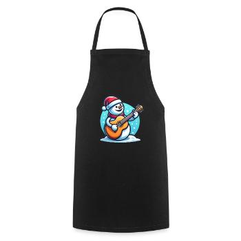 Christmas musical instrument design - Cooking Apron - black - Front - AI Model Male 185 dark (185cm)