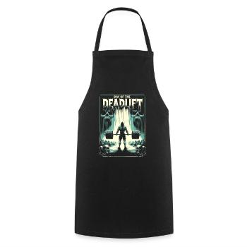 Horrible Deadlifter Bodybuilding Workout - Cooking Apron - black - Front - AI Model Male 185 dark (185cm)