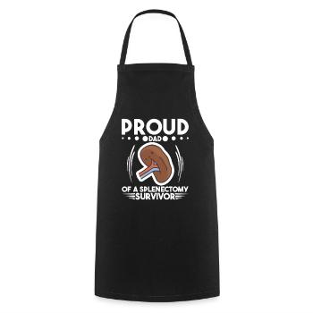 Splenic Surgery Surgical Splenectomy Recovery - Cooking Apron - black - Front - AI Model Male 185 dark (185cm)