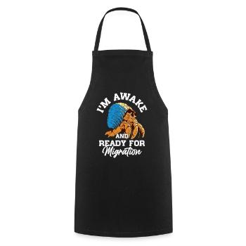 Fruits de mer, Fruits de mer, Moules, Bernard-l’ermite - Tablier de cuisine - noir - Devant - AI Model Male 185 dark (185cm)