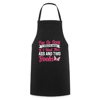 Pride Mastectomie Survivante du cancer Cancer du sein - Tablier de cuisine - noir - Devant - AI Model Male 185 dark (185cm)