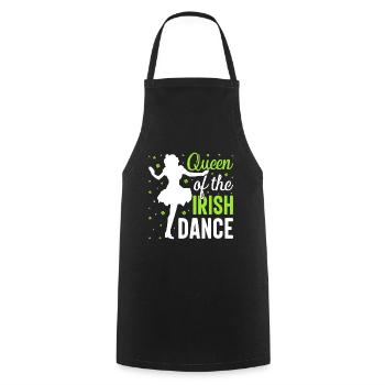 Irish Dance Irish Dancing - Cooking Apron - black - Front - AI Model Male 185 dark (185cm)