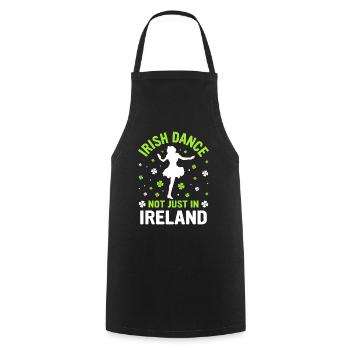 Irish Dance Irish Dancing - Cooking Apron - black - Front - AI Model Male 185 dark (185cm)
