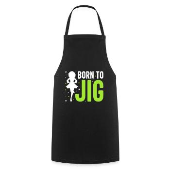 Irish Dance Irish Dancing - Cooking Apron - black - Front - AI Model Male 185 dark (185cm)