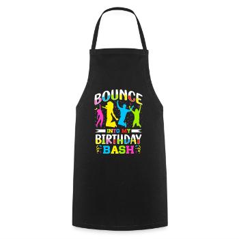Trampoline Birthday Party - Cooking Apron - black - Front - AI Model Male 185 dark (185cm)