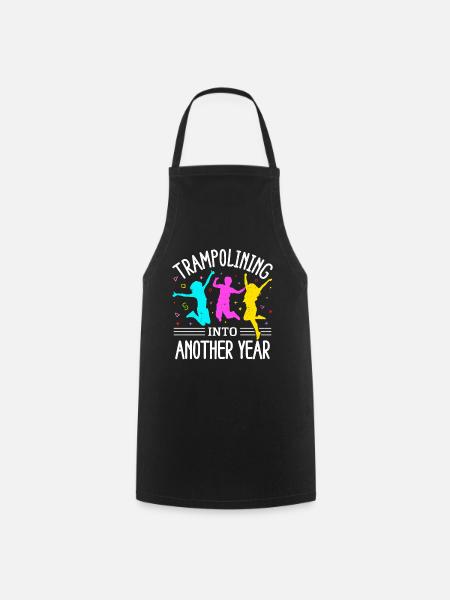 Fête d’anniversaire trampoline - Tablier de cuisine - noir