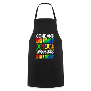 Trampoline Birthday Party - Cooking Apron - black - Front - AI Model Male 185 dark (185cm)