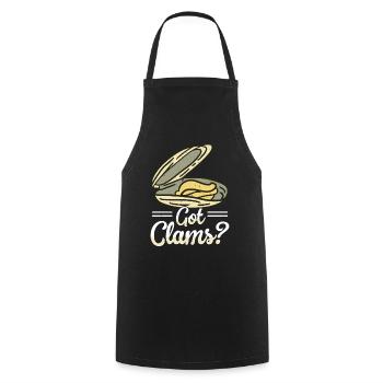 Moules Fruits de mer - Tablier de cuisine - noir - Devant - AI Model Male 185 dark (185cm)
