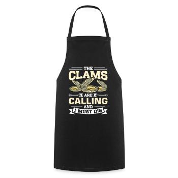Mussels Seafood - Cooking Apron - black - Front - AI Model Male 185 dark (185cm)