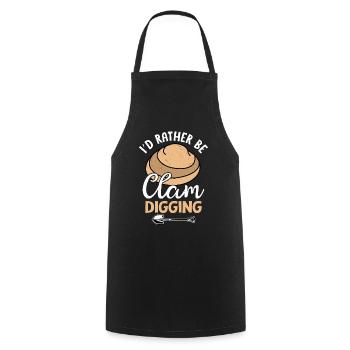Mussels Seafood - Cooking Apron - black - Front - AI Model Male 185 dark (185cm)
