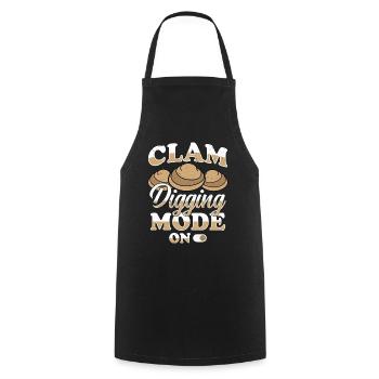 Mussels Seafood - Cooking Apron - black - Front - AI Model Male 185 dark (185cm)