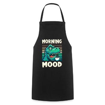 Grumpy Trex Dinosaur With - Cooking Apron - black - Front - AI Model Male 185 dark (185cm)