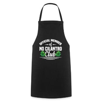 Anti coriander - Cooking Apron - black - Front - AI Model Male 185 dark (185cm)