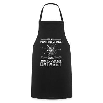 Machine Learning Algorithms AI Data Analyst - Cooking Apron - black - Front - AI Model Male 185 dark (185cm)