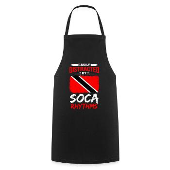 Soca Dance Trinité-et-Tobago - Tablier de cuisine - noir - Devant - AI Model Male 185 dark (185cm)