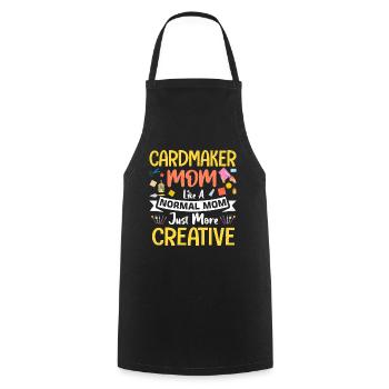 Creative Design for Paper Art Crafts - Cooking Apron - black - Front - AI Model Male 185 dark (185cm)