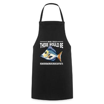 Hawaiian triggerfish Humuhumunukunukuapua'a - Cooking Apron - black - Front - AI Model Male 185 dark (185cm)