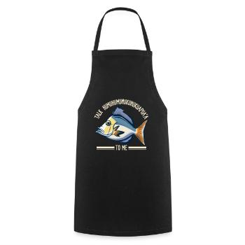 Hawaiian triggerfish Humuhumunukunukuapua'a - Cooking Apron - black - Front - AI Model Male 185 dark (185cm)