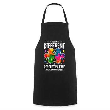 Autism Autistic Autistic - Cooking Apron - black - Front - AI Model Male 185 dark (185cm)