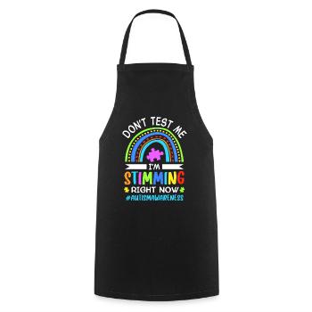 Autism Autistic Autistic - Cooking Apron - black - Front - AI Model Male 185 dark (185cm)