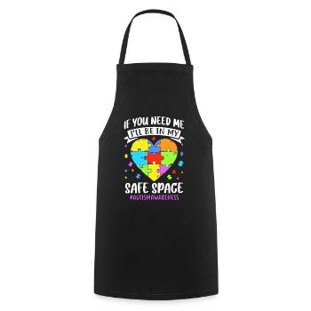 Autism Autistic Autistic - Cooking Apron - black - Front - AI Model Male 185 dark (185cm)
