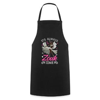 Funny Zouk Dancer Saying - Cooking Apron - black - Front - AI Model Male 185 dark (185cm)