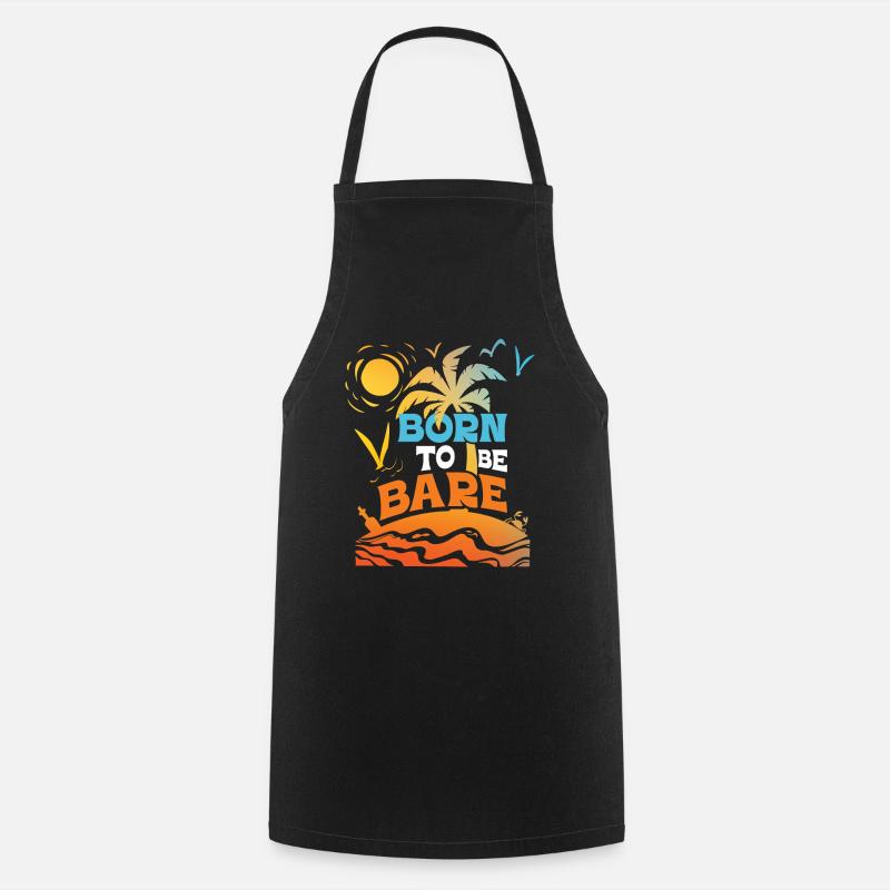Nudism Saying - Cooking Apron - black