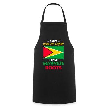 Proud Guyanese - Cooking Apron - black - Front - AI Model Male 185 dark (185cm)