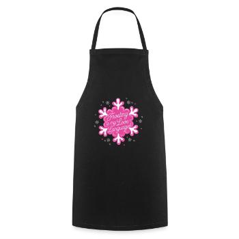 Christmas Time Cookies Gingerbread Baking - Cooking Apron - black - Front - AI Model Male 185 dark (185cm)