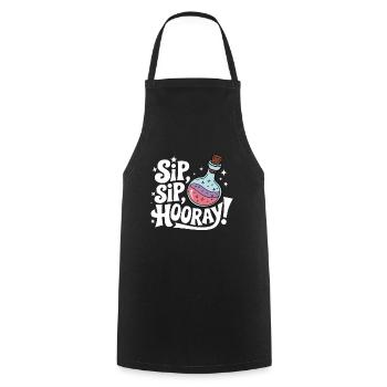 Potion Fantasy Enthusiast RPG Gamer - Cooking Apron - black - Front - AI Model Male 185 dark (185cm)