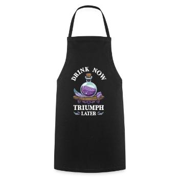 Potion Fantasy Enthusiast RPG Gamer - Cooking Apron - black - Front - AI Model Male 185 dark (185cm)