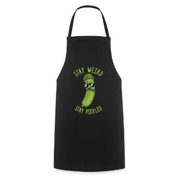 Dill Pickle Ich Gehöre Zu Den Pickles - Kochschürze - Schwarz - Vorne - AI Model Male 185 dark (185cm)