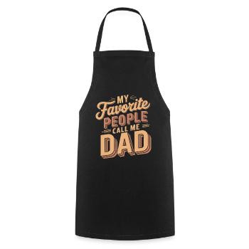 Geschenke Zum Vatertag Für Papa - Kochschürze - Schwarz - Vorne - AI Model Male 185 dark (185cm)