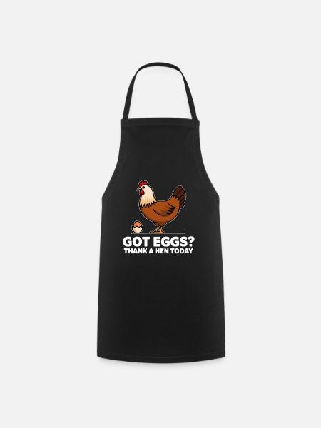 Chicken Chickens - Cooking Apron - black